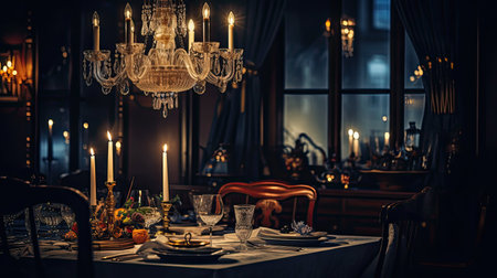 fancy blurred interior darkの素材