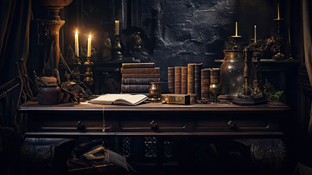 details dark wood deskの素材