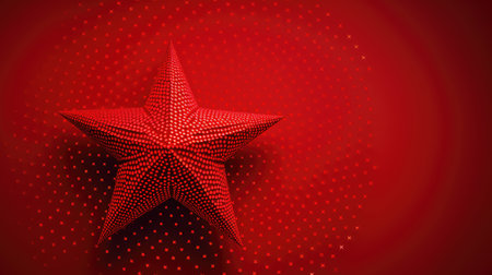 red halftone starの素材
