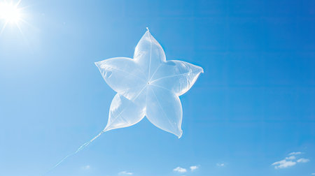 clear white star transparentの素材