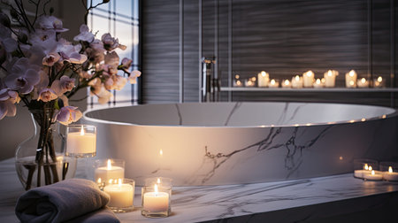 bathroom blurred luxury modern interiorの素材