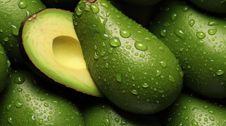 organic nutrition avocado backgroundの素材