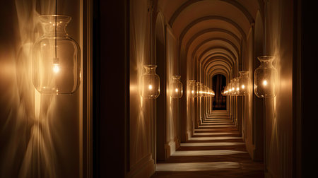 atmosphere blurred lamps interiorの素材