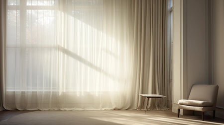 seclusion blurred interior curtainsの素材