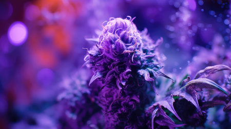bud purple cannabisの素材