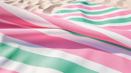 close pink green stripesの素材