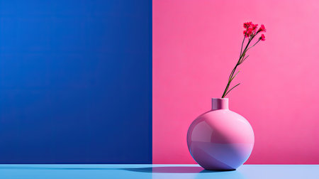 foreground pink background blueの素材