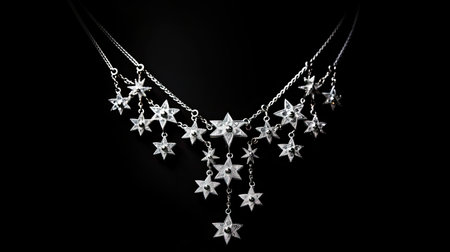 elegant stars silverの素材