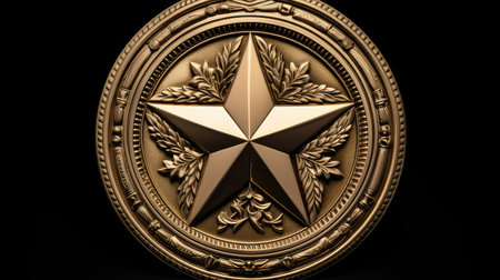 achievement medal starの素材
