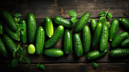 natural organic cucumber backgroundの素材