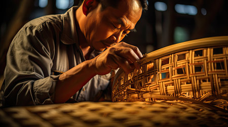 weaving bambooの素材