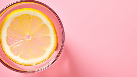 vibrant pink lemonade isolatedの素材