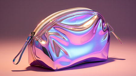 trendy pink holographicの素材