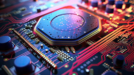 electronic shield circuit technologyの素材