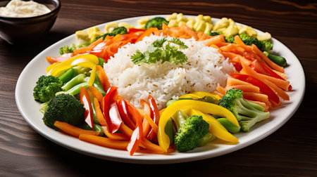 meal ingredient rice whiteの素材