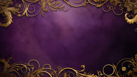 luxury purple and gold backgroundの素材