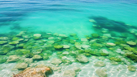 ocean blue-green algaeの素材