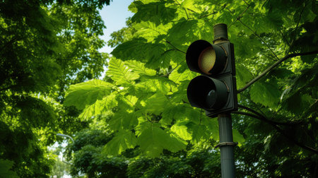 traffic green stop lightの素材