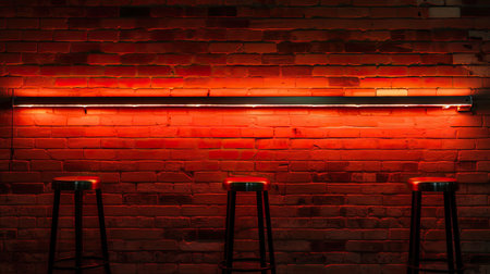 details brick wall neon lightの素材