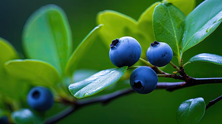 bush forest blueberry blueの素材