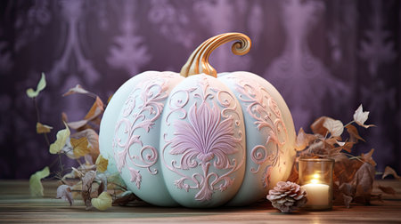 lavender pastel pumpkinの素材