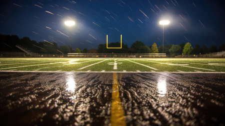 touchdown high school football lightsの素材