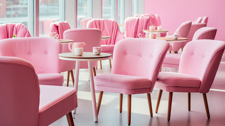 cluster pink chairsの素材