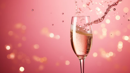 rose pink champagne backgroundの素材
