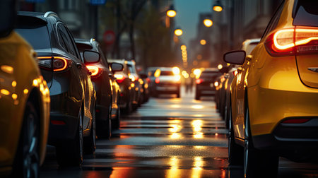 shining traffic light yellowの素材