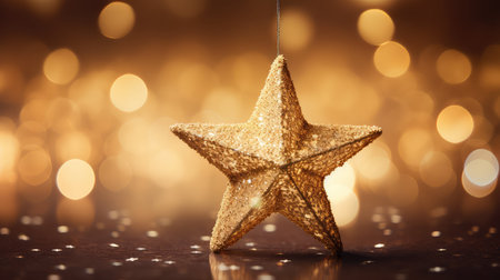 up gold glitter starの素材