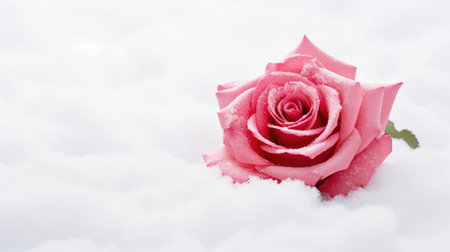 crisp red pink white snow abstractの素材