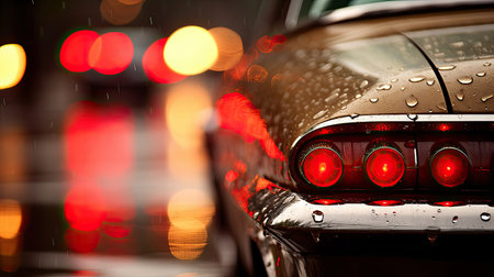 turn car tail lightsの素材