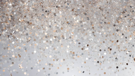party confetti silver backgroundの素材