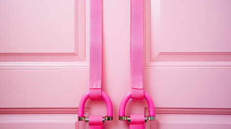 exercise pink resistance bandsの素材