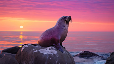 silhouette seal purpleの素材