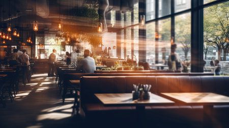 soft blurred commercial building interiorの素材
