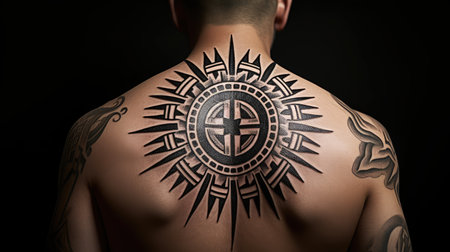 tattoo tribal sunの素材