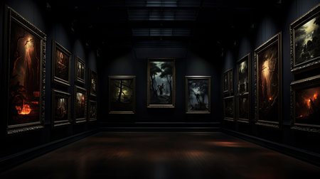haunting dark galleryの素材