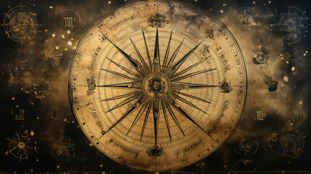 celestial astrology patternの素材