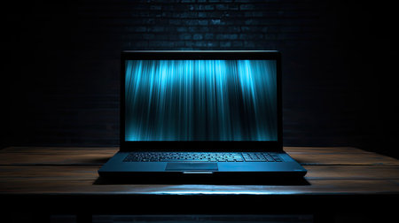 desk laptop darkの素材
