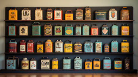 collectible vintage oil canの素材