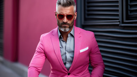 chic pink and grayの素材