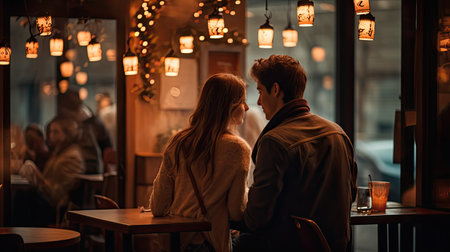 soft blurred coffee shop interiorの素材