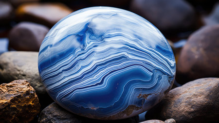 stone blue lace agateの素材