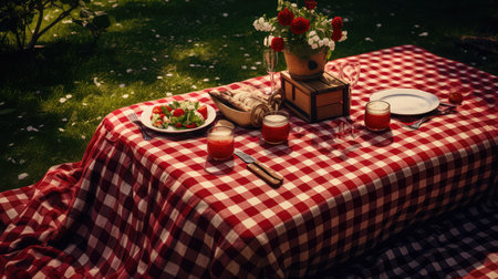 blanket dark red gingham patternの素材