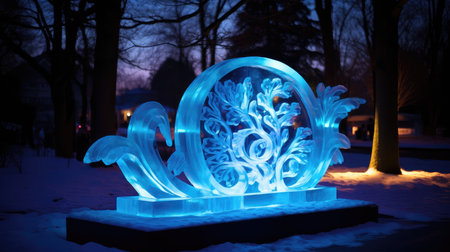 ice blue spot lightの素材