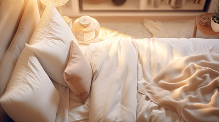 comfortable blurred interior design icons top viewの素材