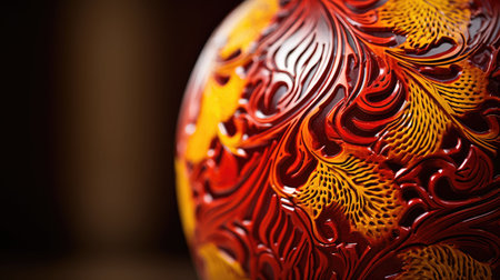 vase red and yellow textureの素材