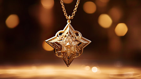 pendant stars goldの素材
