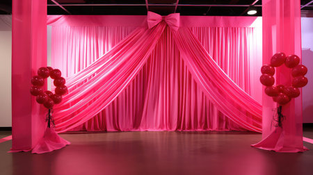 booth pink banner ribbonの素材